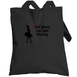Real Women Love Sumo Wrestling Cute Sports Totebag
