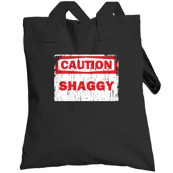 Shaggy Caution Adjective Distressed Totebag