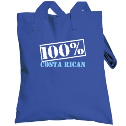 100 Percent Costa Rican Stamp Fun Totebag