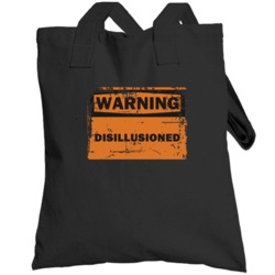 Disillusioned Warning Adjective Distressed Totebag