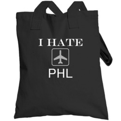 Phl I Hate Airport Code Totebag