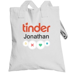 Jonathan's Tinder Profile Halloween Costume Totebag