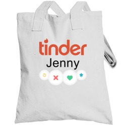 Jenny's Tinder Profile Halloween Costume Totebag