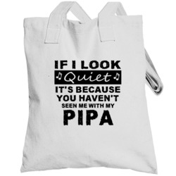 Pipa Think I'm Quiet Instrument Totebag