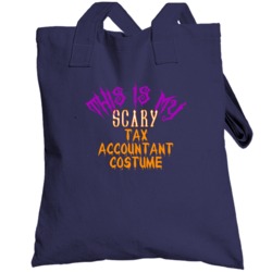 This Is My Scary Tax Accountant Costume Funny Halloween Totebag