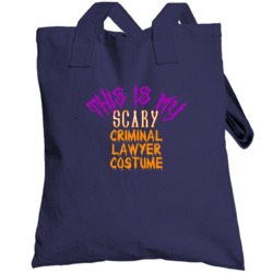 This Is My Scary Criminal Lawyer Costume Funny Halloween Totebag