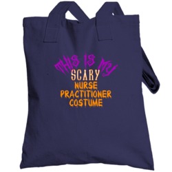 This Is My Scary Nurse Practitioner Costume Funny Halloween Totebag