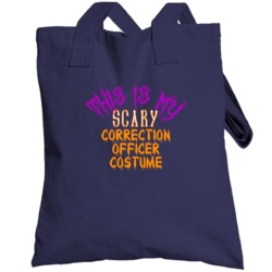 This Is My Scary Correction Officer Costume Funny Halloween Totebag