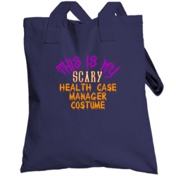 This Is My Scary Health Case Manager Costume Funny Halloween Totebag
