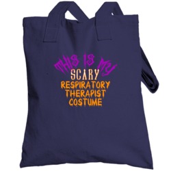 This Is My Scary Respiratory Therapist Costume Funny Halloween Totebag
