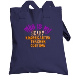 This Is My Scary Kindergarten Teacher Costume Funny Halloween Totebag