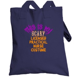 This Is My Scary Licensed Practical Nurse Costume Funny Halloween Tote