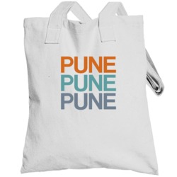 Pune Triple Colored Cities Totebag