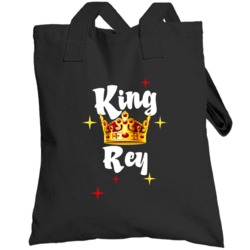 King Rey Crown First Name Personalized Totebag