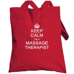 Keep Calm I'm A Massage Therapist Totebag
