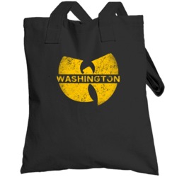 Washington W Word Cool Wutang Logo Parody Totebag