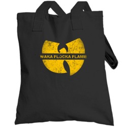 Waka Flocka Flame W Word Cool Wutang Logo Parody Totebag