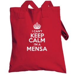 Mensa I Cant Keep Calm Parody Totebag