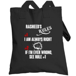 Rasheed Funny Rules Totebag