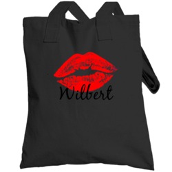 Wilbert Personalized Name Lips Kiss Love Essential Totebag