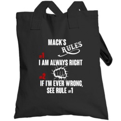 Mack Funny Rules Totebag