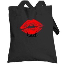 Kael Personalized Name Lips Kiss Love Essential Totebag