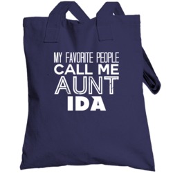 Favorite Aunt Ida Trendy Cool Name Totebag