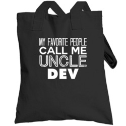 Favorite Uncle Dev Trendy Cool Name Totebag