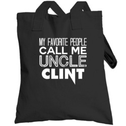 Favorite Uncle Clint Trendy Cool Name Totebag