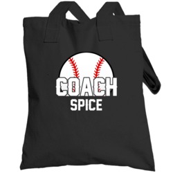 Coach Spice Baseball Name Totebag