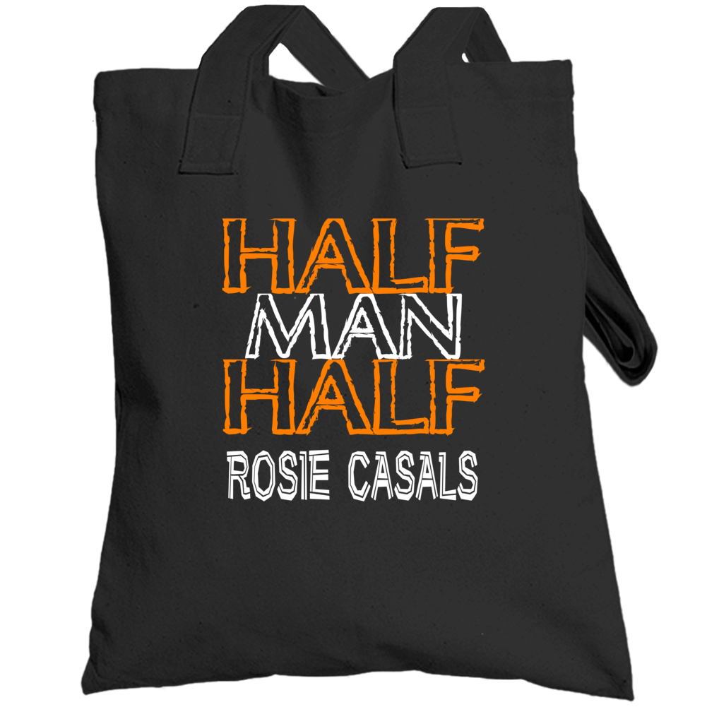 Half Man Half Rosie Casals Tennis Hall Of Fame Totebag