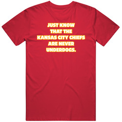 Just Know That Kansas City Are Never Underdogs Patrick Mahomes Quote F