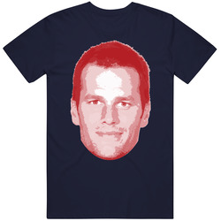 Tom Brady Big Head New England Football Player Fan T Shirt