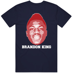 Brandon King Face Big Head New England Football Player Fan T Shirt