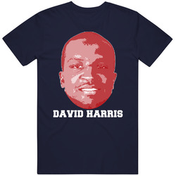 David Harris Face Big Head New England Football Player Fan T Shirt