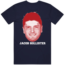 Jacob Hollister Face Big Head New England Football Player Fan T Shirt