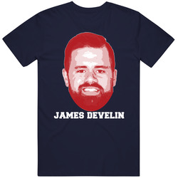 James Develin Face Big Head New England Football Player Fan T Shirt