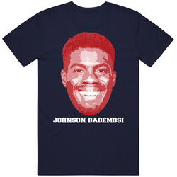 Johnson Bademosi Face Big Head New England Football Player Fan T Shirt