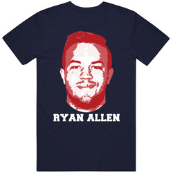 Ryan Allen Face Big Head New England Football Player Fan T Shirt