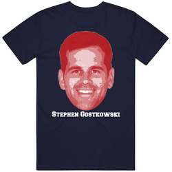 Stephen Gostkowski Face Big Head New England Football Player Fan T Shi