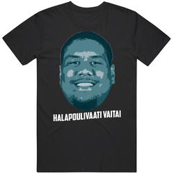 Halapoulivaati Vaitai Face Big Head Philadelphia Football Player Fan T