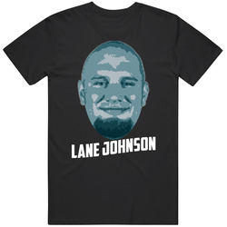 Lane Johnson Face Big Head Philadelphia Football Player Fan T Shirt
