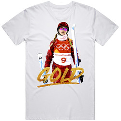 Hanna Huskova Belarus Freestyle Skiing 2018 Olympic Gold Fan T Shirt Hanna Huskova Belarus Freestyle Skiing 2018 Olympic Gold Fan T Shirt