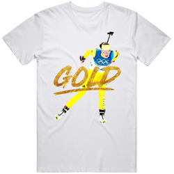Hanna Oeberg Sweden Biathlon 2018 Olympic Athelete Gold Fan T Shirt Hanna Oeberg Sweden Biathlon 2018 Olympic Athelete Gold Fan T Shirt