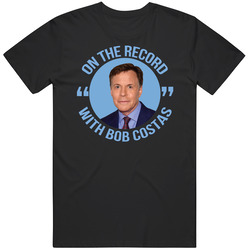 On The Record With Bob Costas Popular Tv Show Fan T Shirt