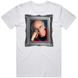 Curb Your Enthusisam Larry David Portrait Funny Comedy Tv Show Fan T S