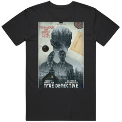 True Detective Double Exposure Fan T Shirt