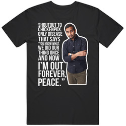 Aziz Ansari Shoutout To Chickenpox Comedians Quotes Fan T Shirt