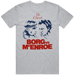 Bjorn Borg John Mcenroe Wimbledon Tennis Match Fan T Shirt