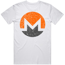 Monero Xmr Distressed Cryptocurrency E-currency Online Shopping Fan T 